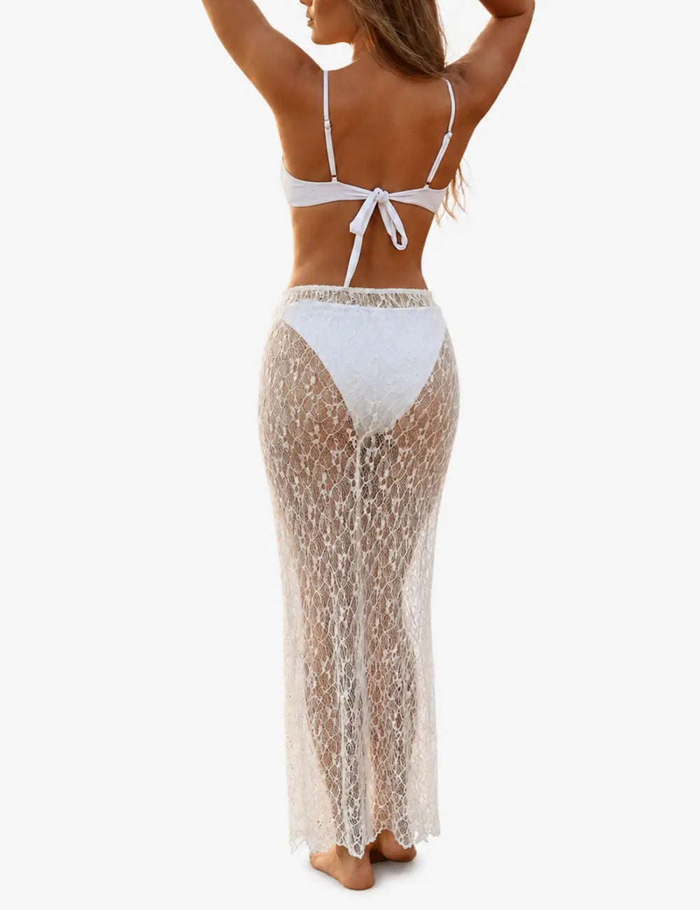 Ladies Gold-Tone Starfish Center Accent Bikini Set with Salong