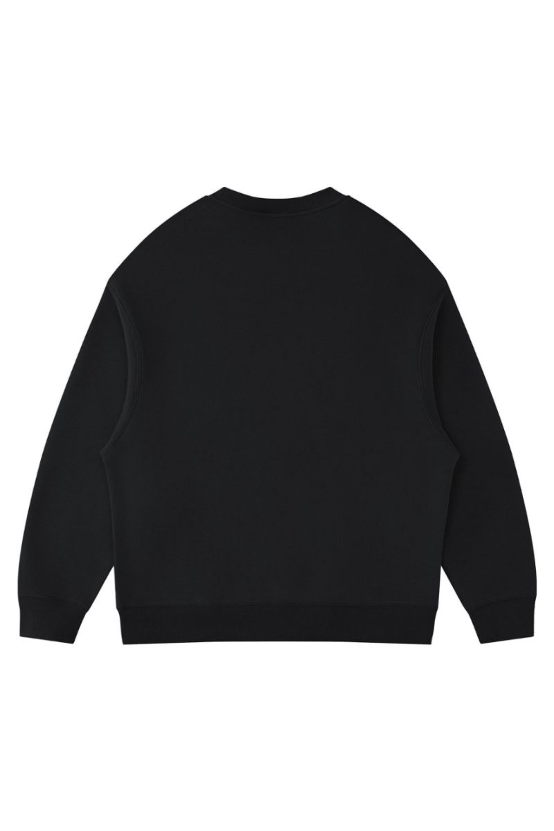 Unisex Fall Clothing Fleece Loose Crew Neck Sweatshirt