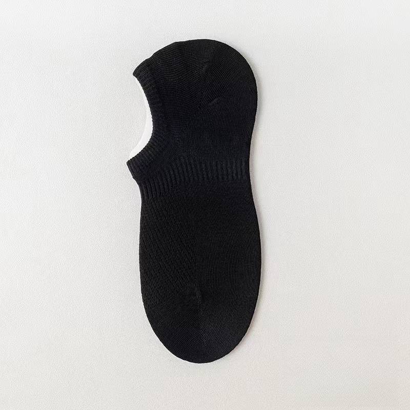 Ladies See Sheer Basic Knit Boat Socks SKAS50003