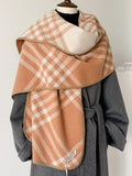 Ladies Everyday Color Block Plaid Scarf SKAS4197