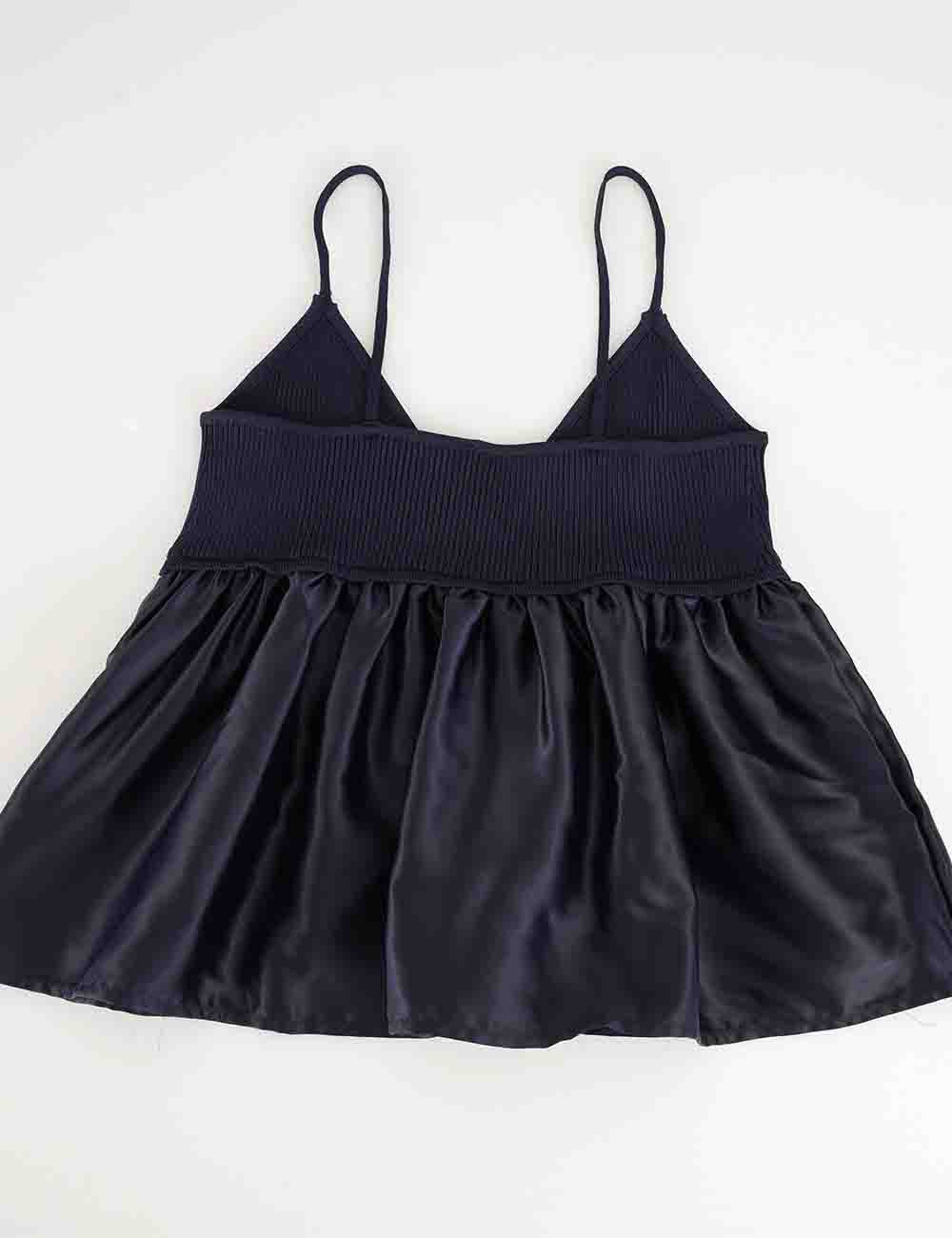 Ladies Chic Spaghetti Strap V Neck Babydoll Cami Top