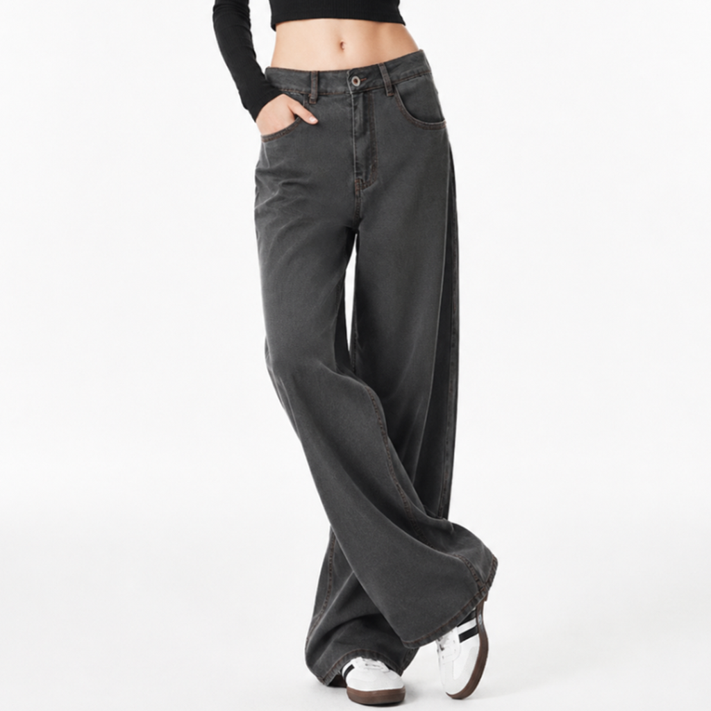 Women's High Waist Wide Leg Jeans