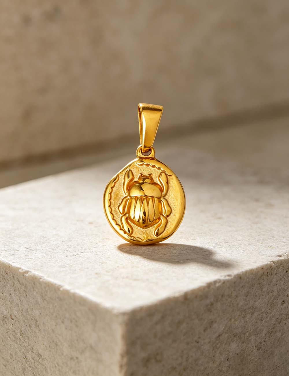 Ladies Vintage Romantic Envelope Heart Beetle Charm Pendant