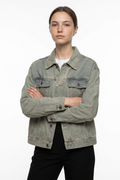 Women's Classic Vintage Blue Relaxed Fit Denim Jacket