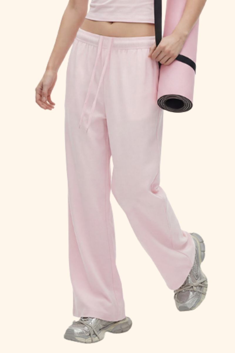 Women's Spring Summer 200g High Stretch Wide Leg Pants