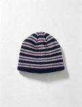 Ladies Casual Striped Knit Color Block Beanie Hat