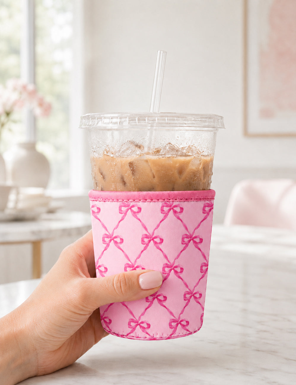 Cute Reusable Insulated Neoprene Iced Coffee Koozie Cup Sleeve
