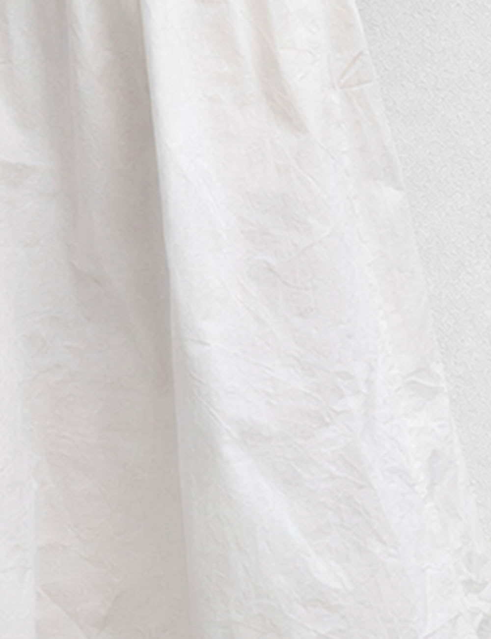 Ladies White V-Neck Ruched Short Sleeves Midi Dress