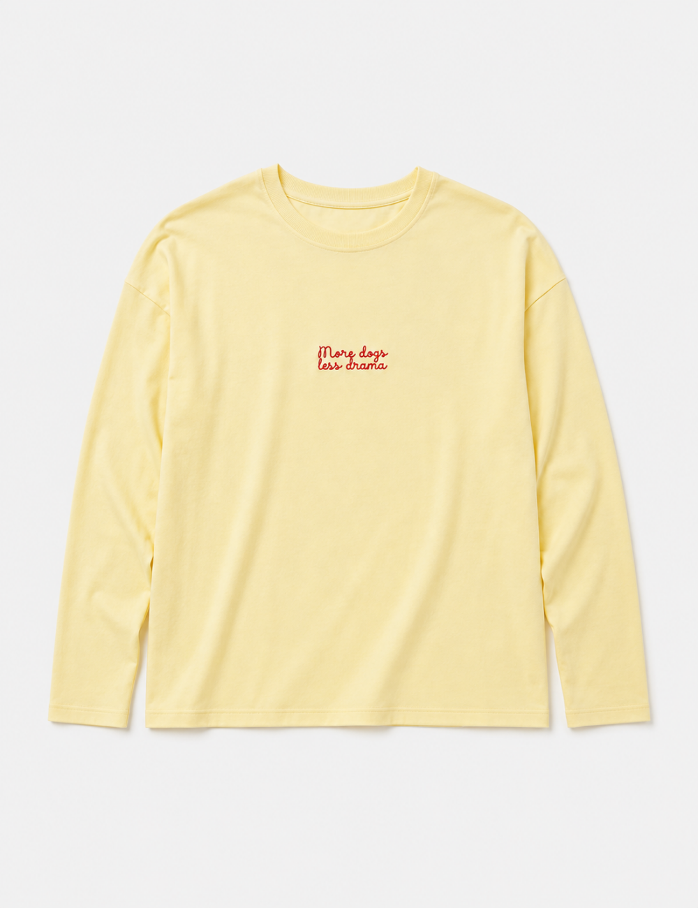 Ladies Casual Dog Graphic Long Sleeves T-Shirt