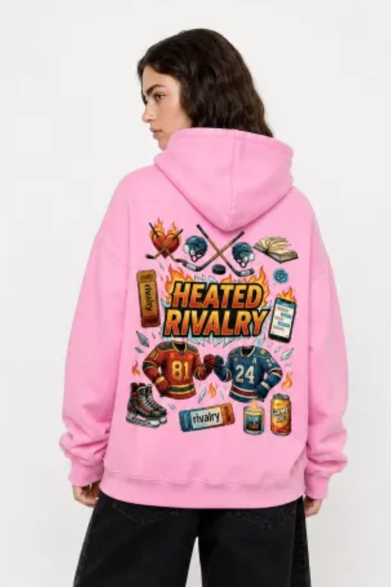 Women Fall Clothing Heated Rivalry Graphic Oversized Hoodie