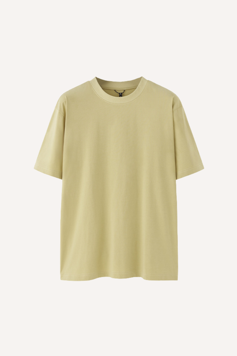 Unisex Spring Summer Polyester Solid Crewneck Quick Dry Tee