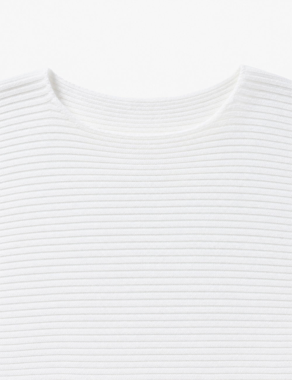 Ladies Solid Boat Neck Collar Sleeve Sweater