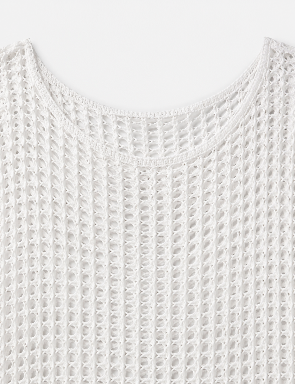 Ladies Long Sleeve Hollow Mesh Knit Beach Cover Up
