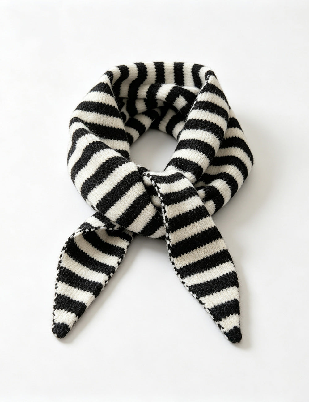 Ladies Striped Triangle Scarf