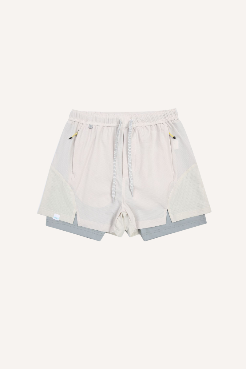 Unisex 2-in-1 Reflective UPF50+ Cooling Quick Dry Shorts