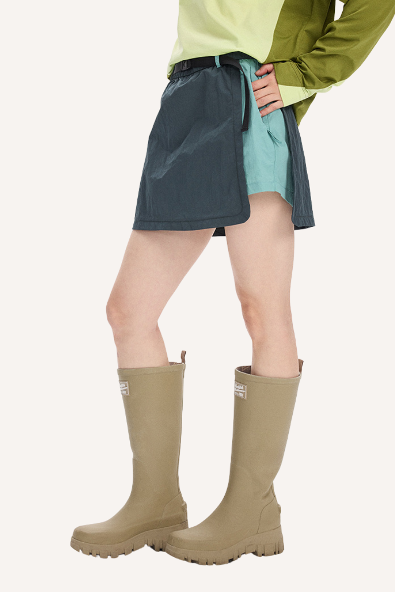 Unisex Quick Dry A-Line Colorblock Cargo Skirt AntiExpo