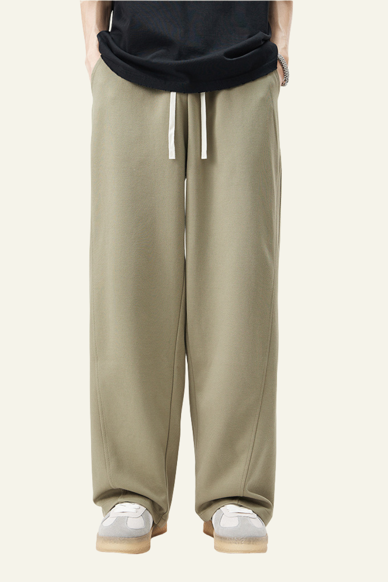 Men's Side-Striped Draped Casual Pants