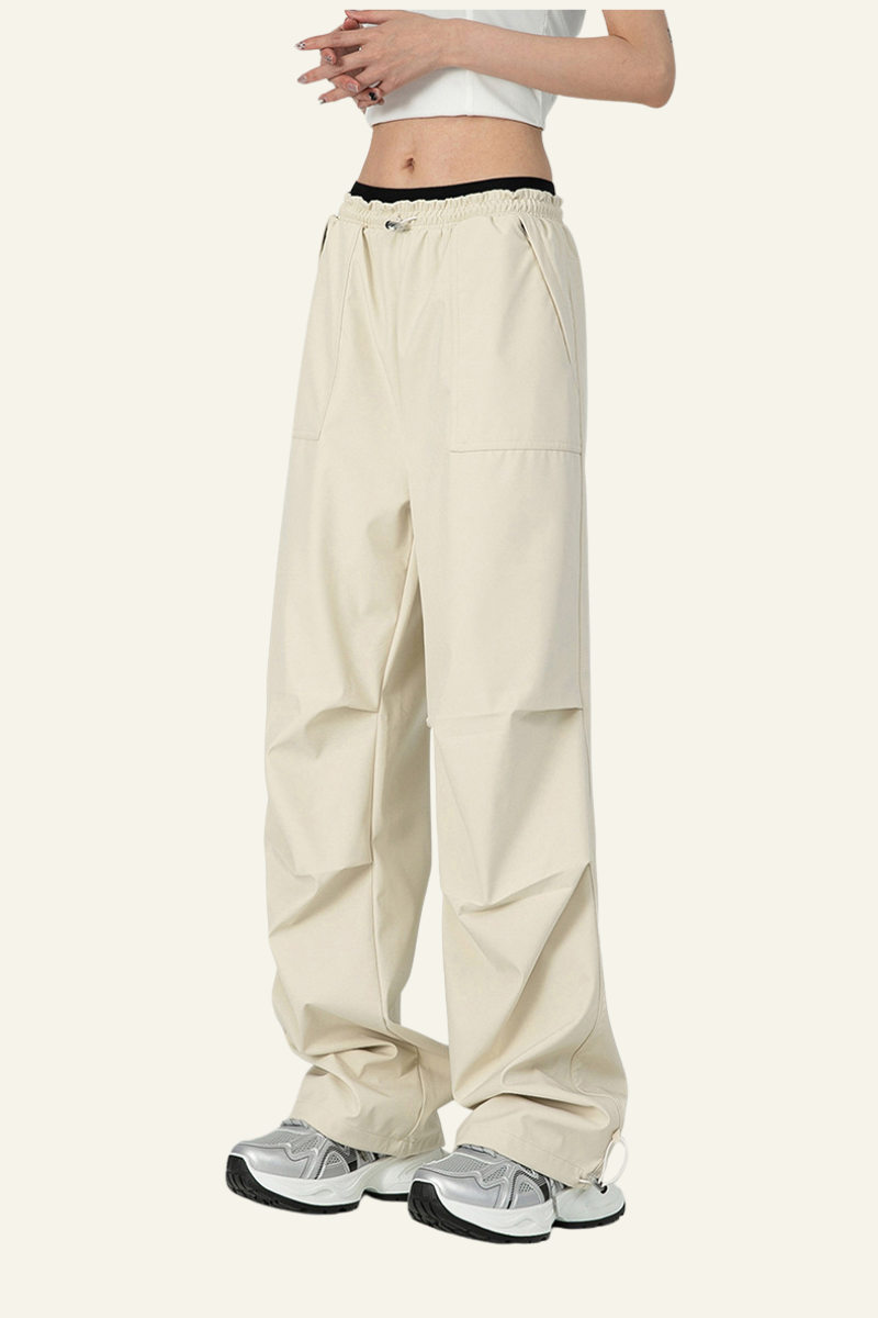Women's Water-Resistant Breathable Pleated Lightweight Cargo Pants