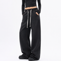 Women's Drawstring Waist Wide Leg Jeans
