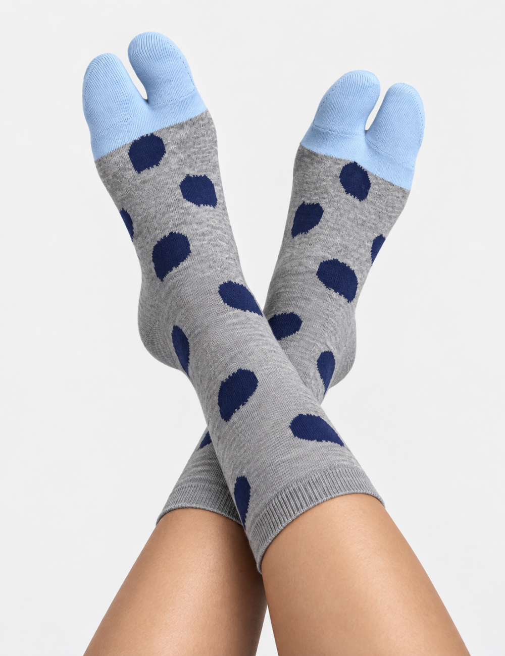 Ladies Colorful Polka Dot Split Toe Socks