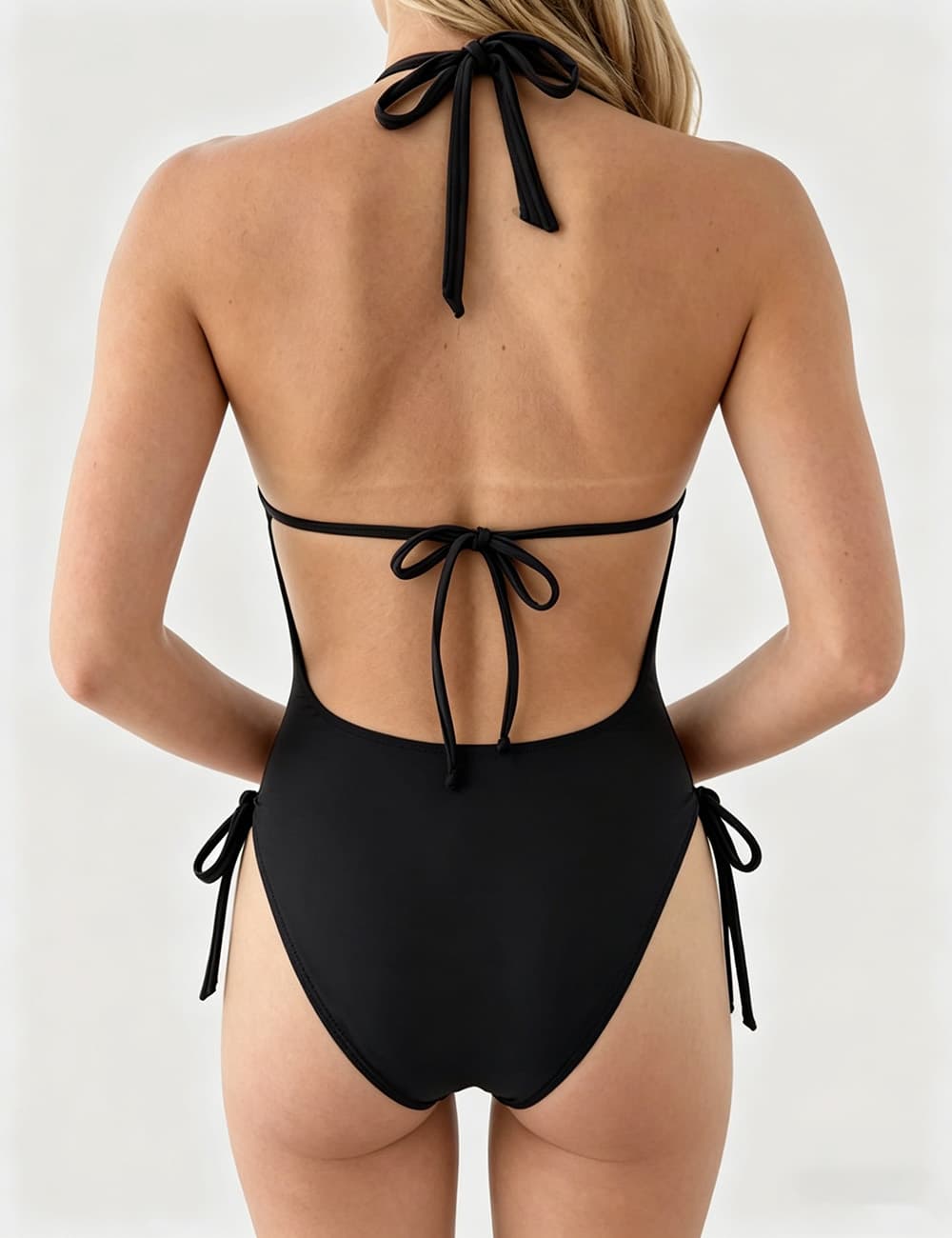 Ladies Openwork Design Gold Ring Design Bikini Set