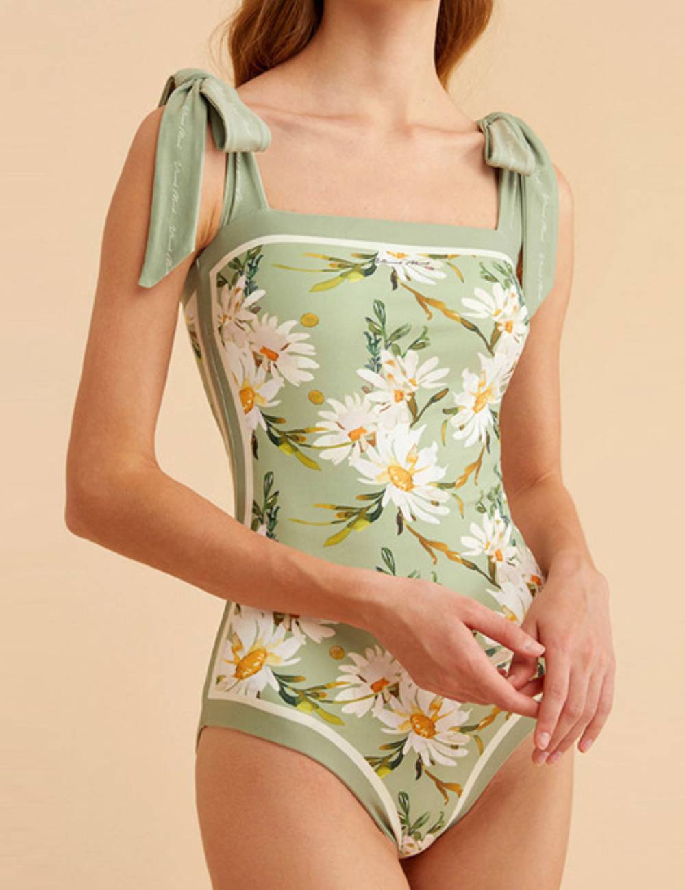 Ladies Floral Reversible one Piece Swimwear 8BK3WOP76