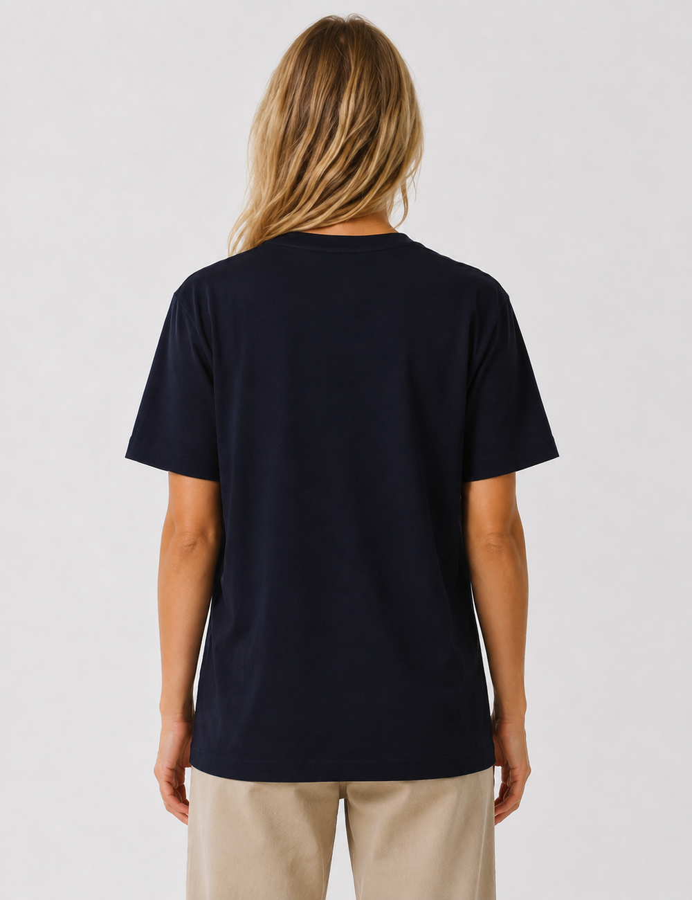 Ladies Casual Solid Round Neck Short Sleeves Basic T-Shirt