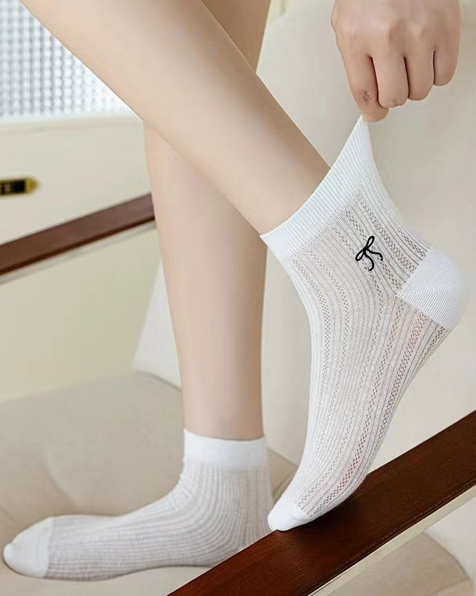 Ladies Edge Baby Lock Solid Color Socks SKASC4181