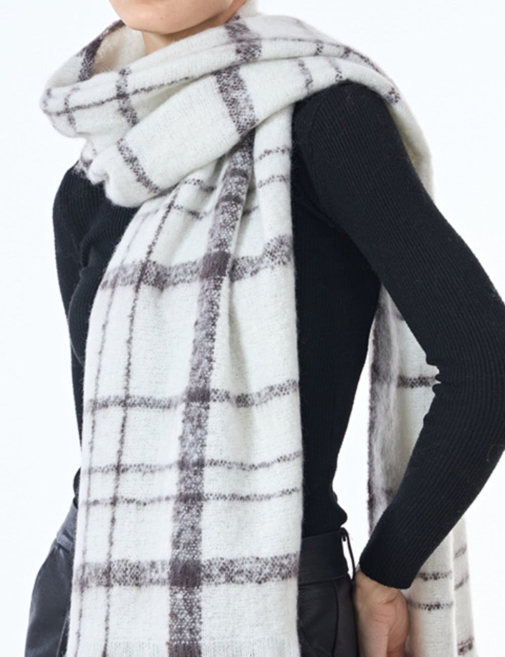 Unisex Color Block Plaid Everyday Scarf SKAS4200