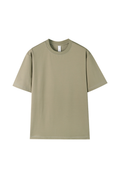 Unisex Summer 7A AntiMite Cooling 3Stitch Cotton Solid Tee