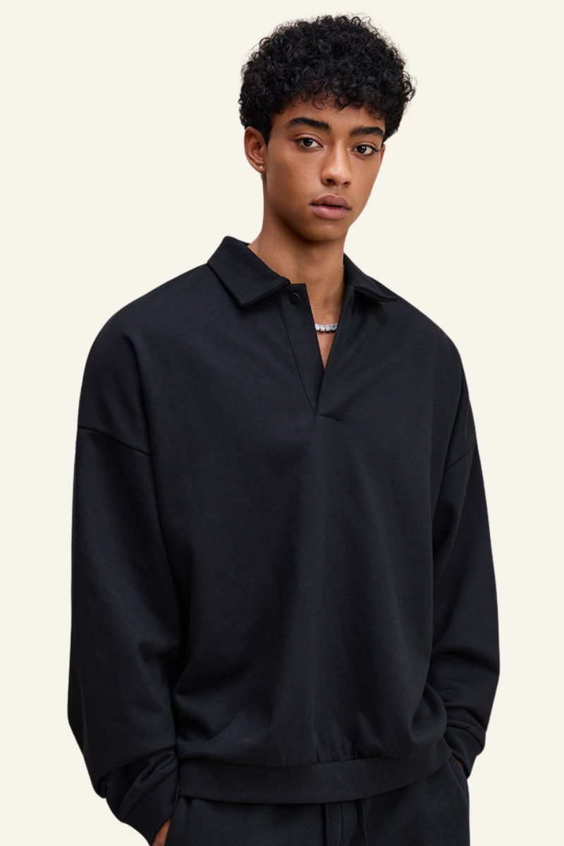 Men's Fall Clothing Stand-Collar Pullover Hoodie