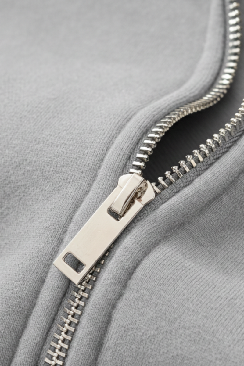 Men's Streetwear Cropped Full Zipper Hooded Jacket