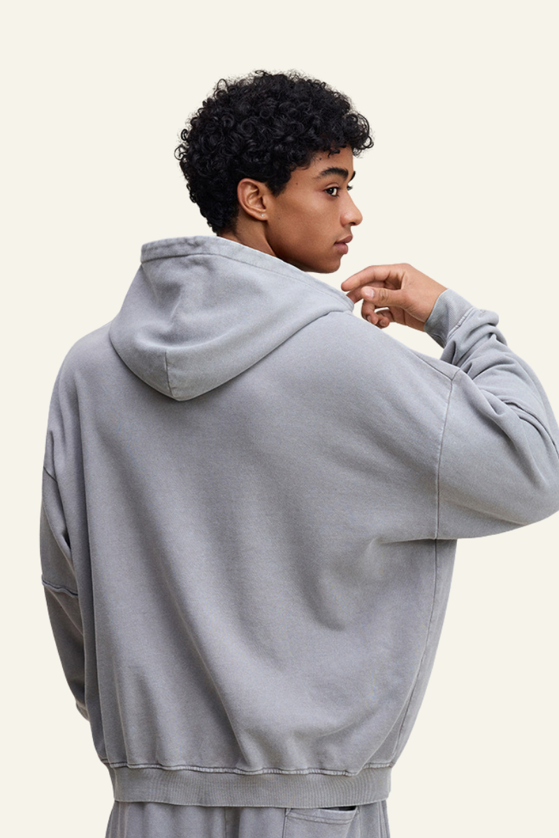 Men's Fall Clothing Heavyweigt Fake Patchwork Hoodie