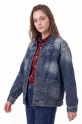 Women's Relaxed Classic Fit Denim Jacket
