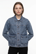 Women's Classic Washed  Relaxed Denim Jacket