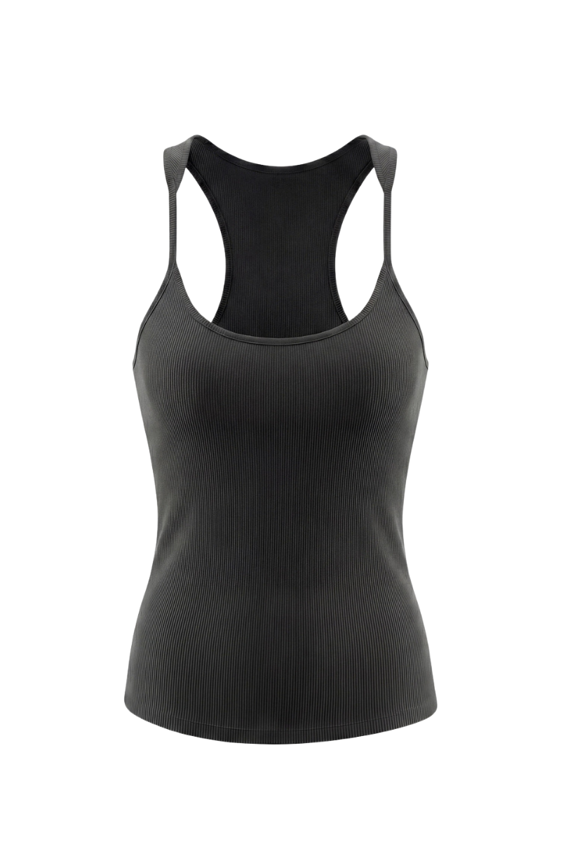 Women's Summer 265g Solid SKM Shaping LowNeck Spaghetti Tank
