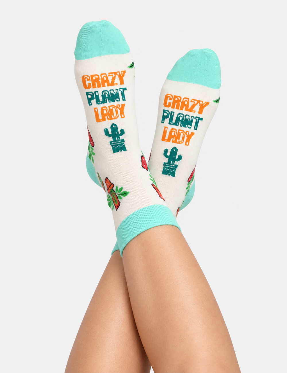 Ladies Novelty Fast Food Graphic Crew Socks