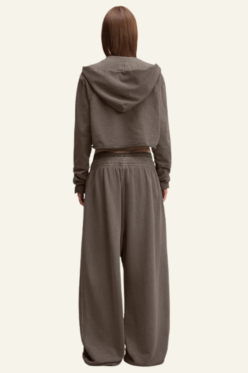 Women's Fall Clothing Vintage Set:Hoodie & Casual Pants