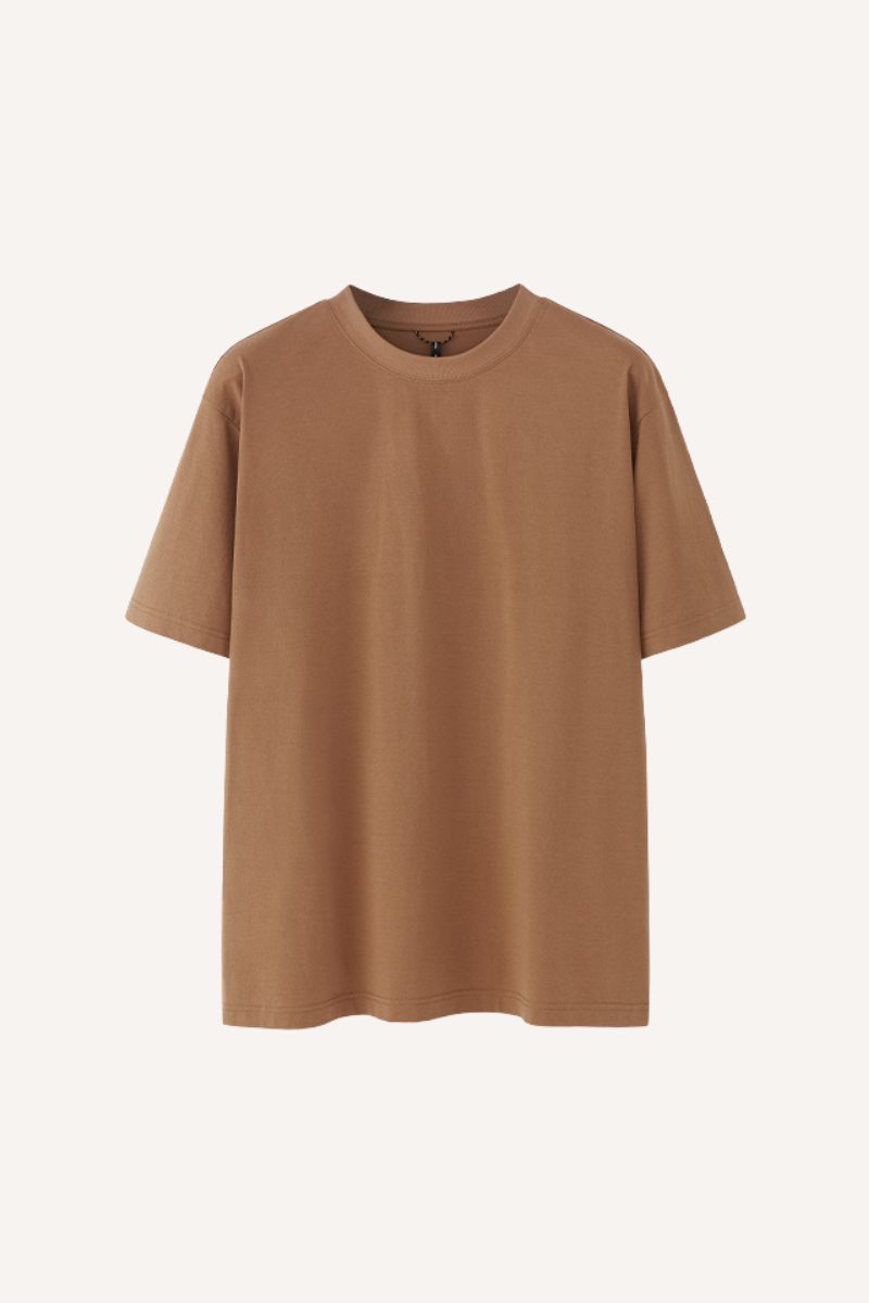 Unisex Spring Summer Polyester Solid Crewneck Quick Dry Tee