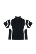 Unisex Summer Oversized Color Block V-Neck Street T-Shirt