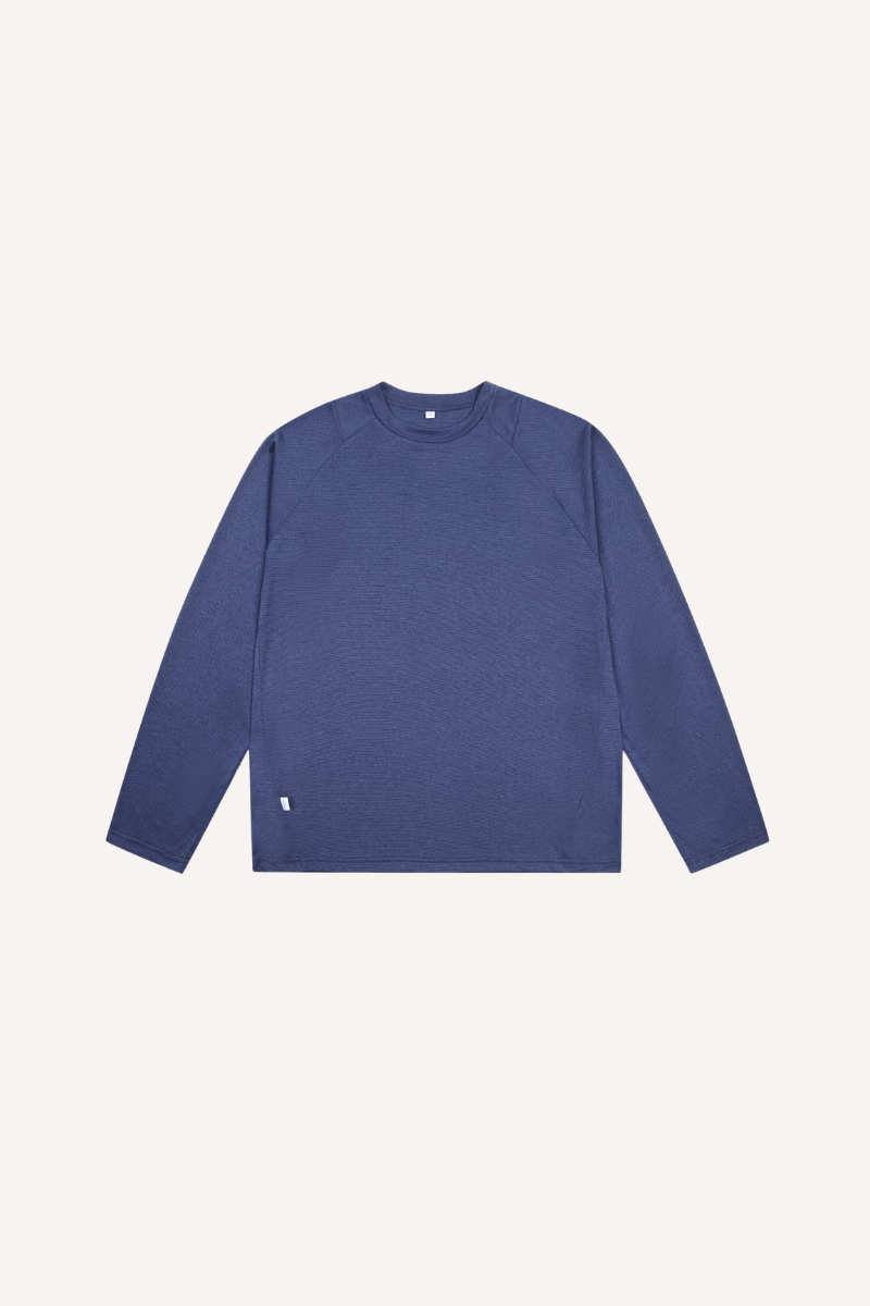 Men‘s COOLMAX LYCRA Wicking Quick Dry Paneled LS Tee