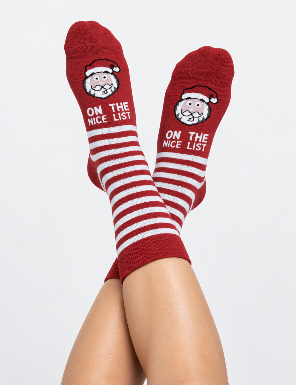 Ladies Christmas Theme Mid Calf Socks 6 Pairs