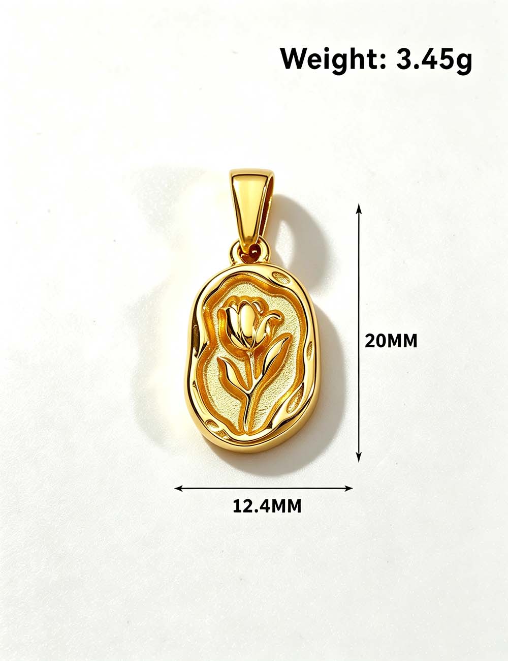 Ladies Vintage Coquette Bow Ribbon Flower Charm Pendant