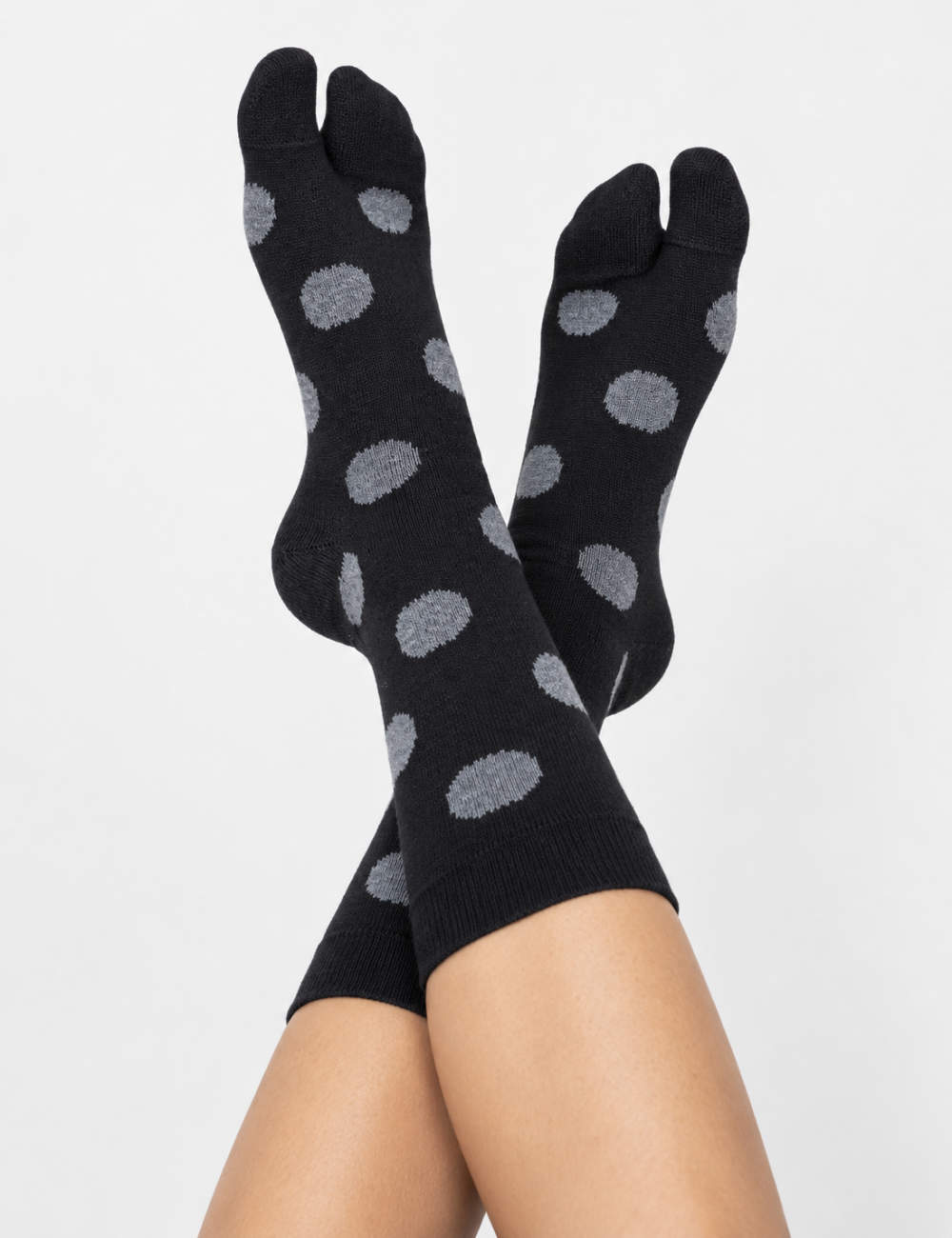 Ladies Colorful Polka Dot Split Toe Socks