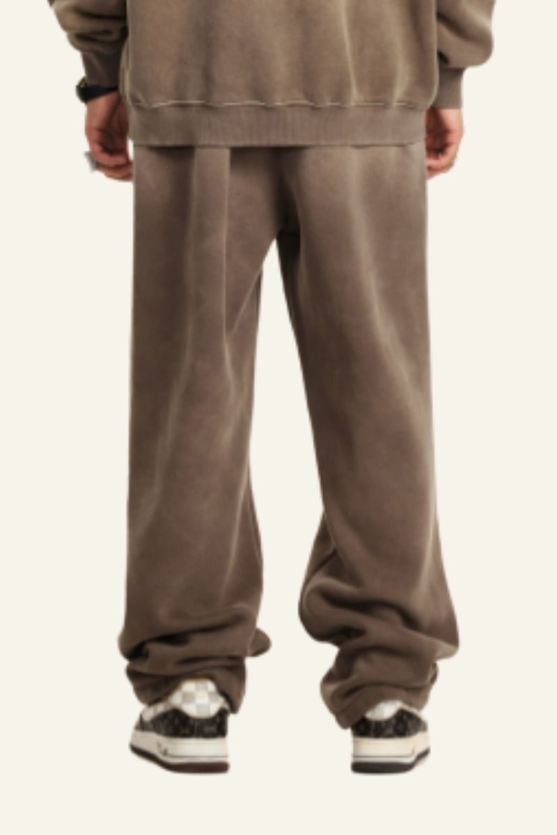 Men's Fall Clothing Washed Straight-Leg Pants