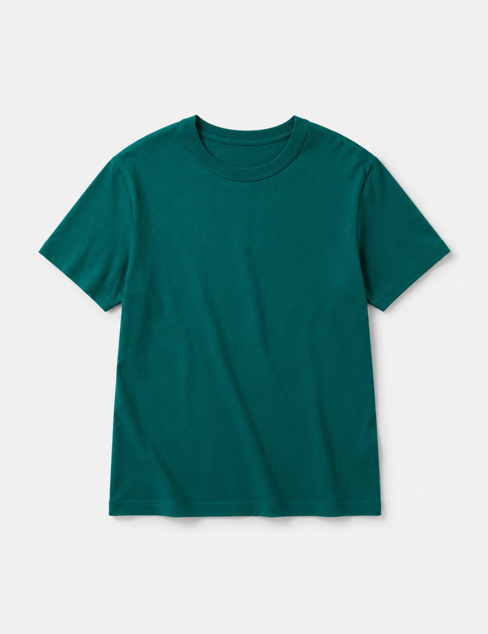 Ladies Casual Solid Round Neck Short Sleeves Basic T-Shirt