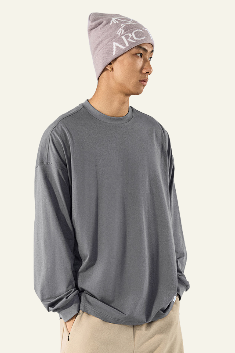 Men's Streetwear  Solid Lightweight Quick-dry Pullover