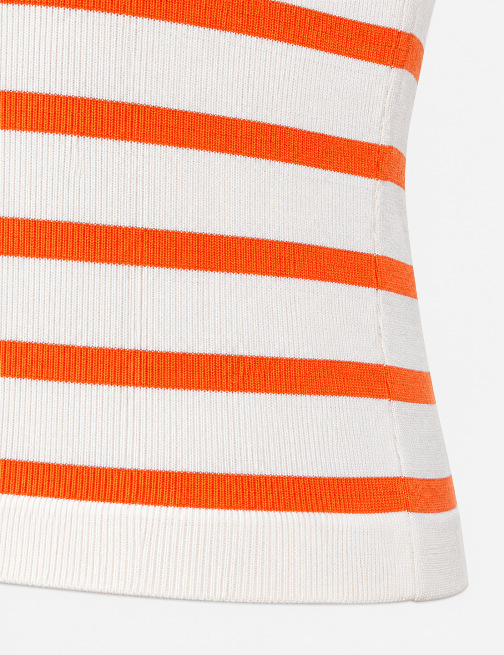 Ladies Off Shoulder Striped Button Detail Knit Top