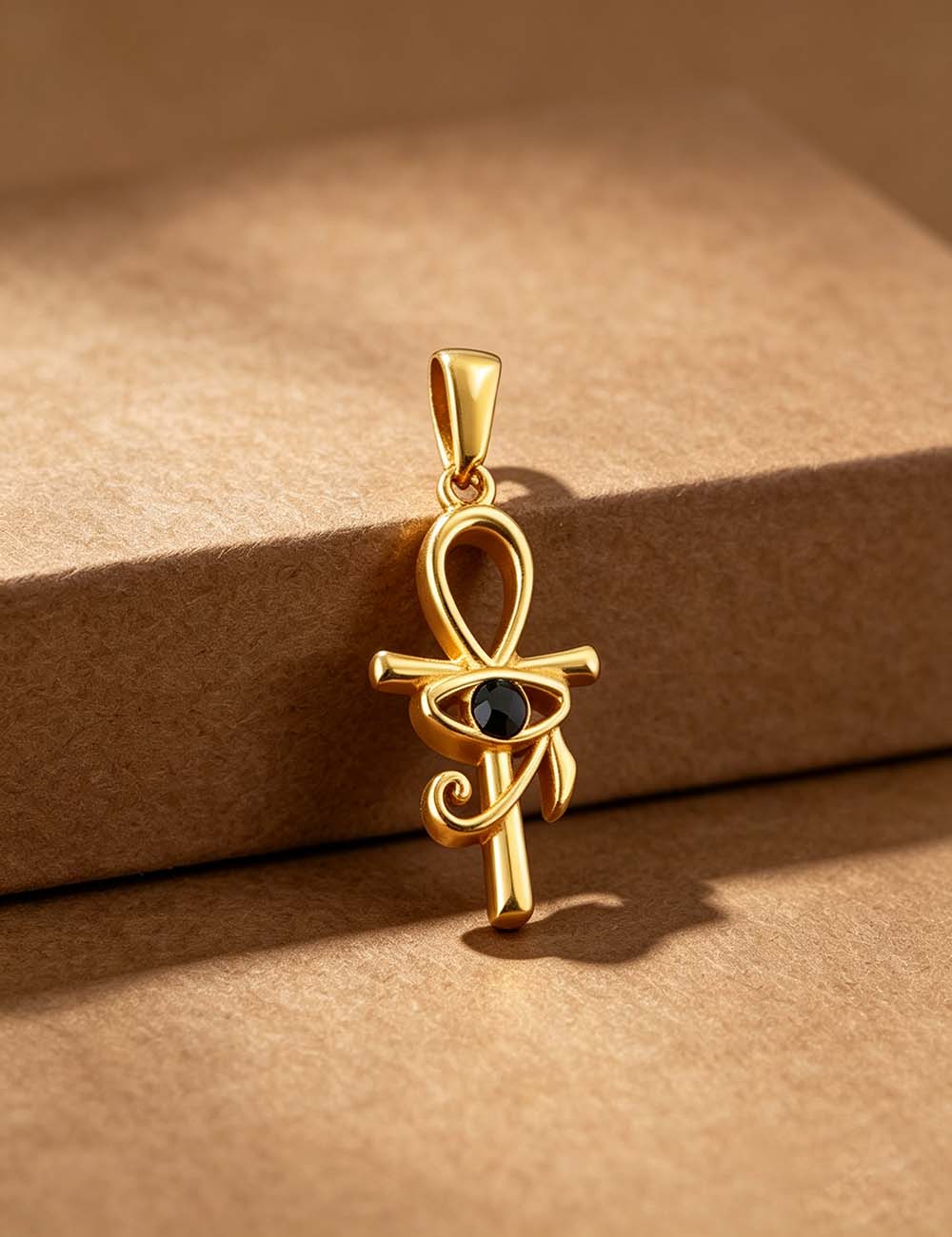 Ladies Heart Key Cross Gold Plated Pendant Charms
