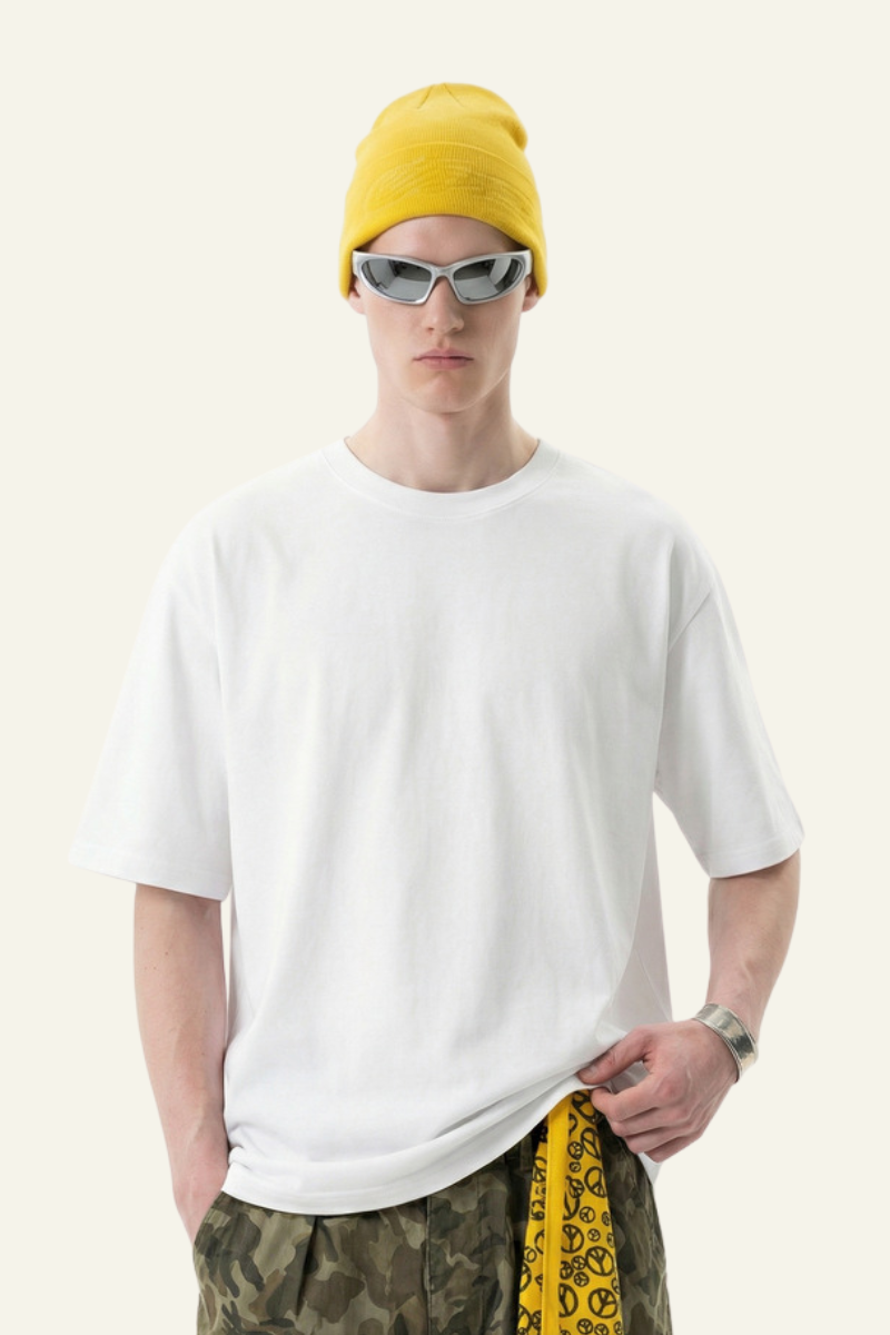 Men's Streetwear Round-neck Quick-dry Loose Fitting T-shirt